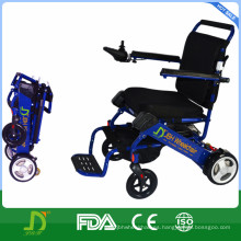 Silla de ruedas motorizada portable plegable elegante de tamaño pequeño